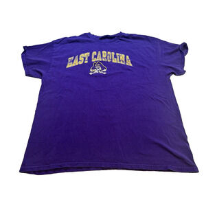 Fanatics East Carolina Pirates NCAA Football Purple Tshirt Sz XL Graphic Sports